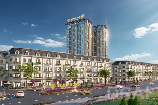 14. DÃY LK1 + LK2 +LK5 + LK6 (Trục Shophouse) Ảnh facade toàn bộ dãy nhà LK1_LK2
